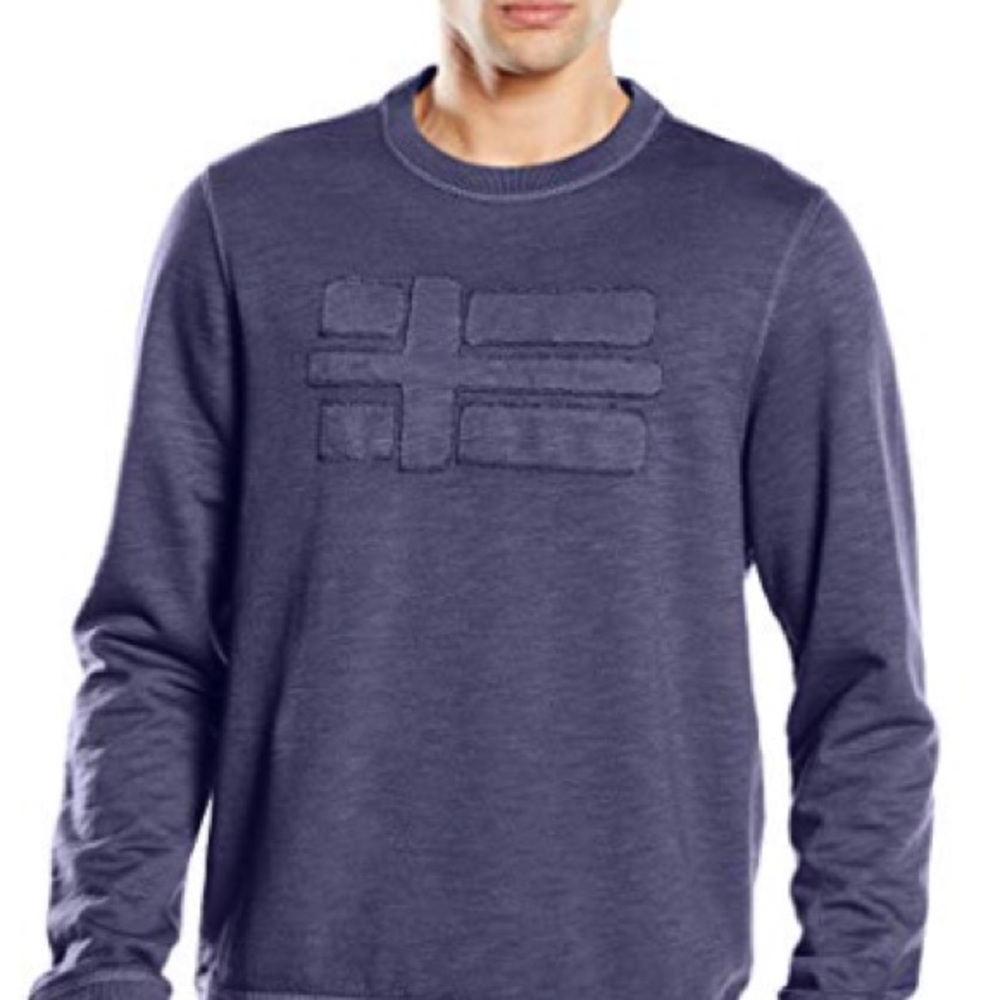 Napapijri blue sweater with logo on front